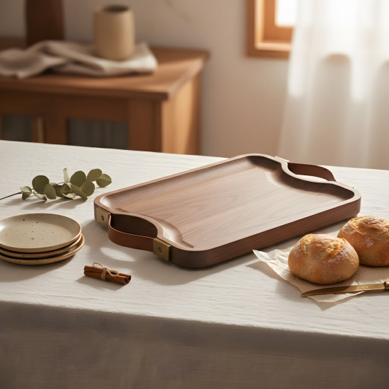 Wooden Tray Set 2 Pcs